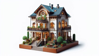 A cute 3d house