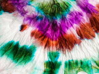 Trendy Dirty Graffiti. Tie Dye Spiral. Colourful