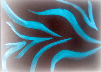 Art Textile. Tiger Mix. Colorful Abstract