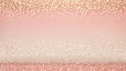 Fototapeta premium Glittering gradient blush pink to pale peach background, noise abstract background