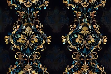 background with damask pattern Generative AI