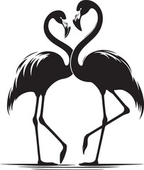 Flamingo Silhouette Vector Illustration