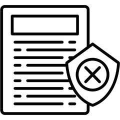 Insurance Claim Denied Icon