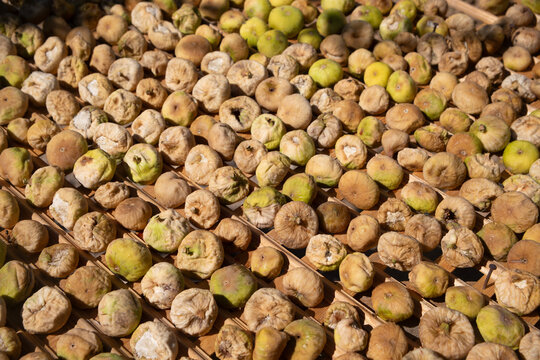 Organic figs dried in the sun