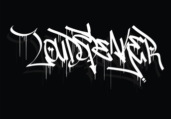 LOUDSPEAKER graffiti tag style design