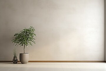 Room wall architecture plant.