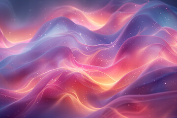 Fototapeta premium An abstract background showcasing colorful waves, blending various hues to form a lively and engaging design.