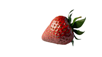 A realistic strawberry_Transparent background PNG