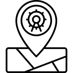 Amusement Park Location Icon