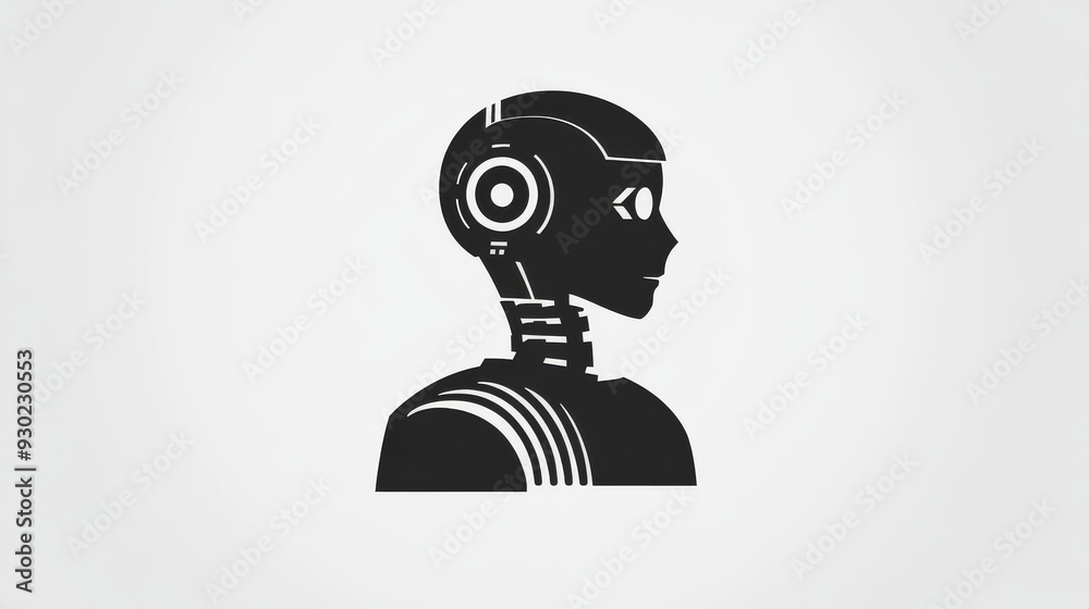 Poster artificial intelligence ai pictogram. technology related to artificial intelligence, computers and s