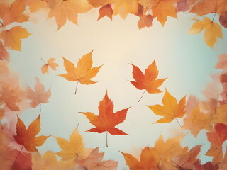 Obraz premium autumn leaves background