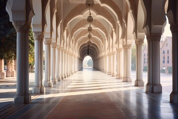 Architecture building corridor spirituality.