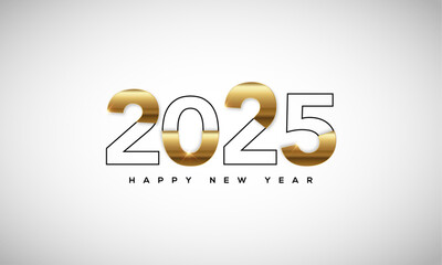 2025 Happy New Year Greeting Card