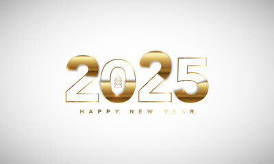 2025 Happy New Year Greeting Card