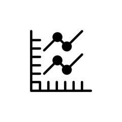 Comprehensive Analytics Icon for Data Visualization, Business Intelligence, Performance Metrics, and Market Trends - Featuring Line Graph and Pie Chart for SEO Optimization, Financial Analysis