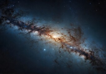 Fototapeta premium Awesome Milky Way Galaxy. Elements furnished