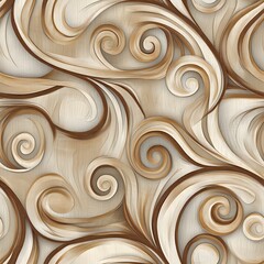 A tileable carved wood background pattern