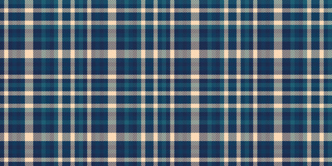 Sea textile check vector, cross fabric texture plaid. Tie tartan background pattern seamless in cyan and blue colors.