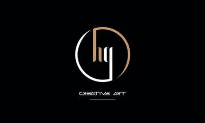 JQ, QH, H, Q abstract letters logo monogram