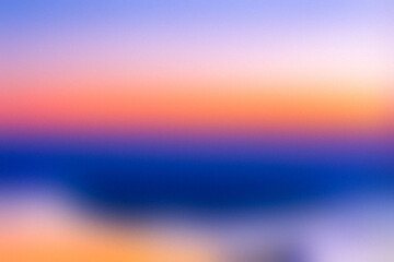 Obraz premium Gradient background: Sunset Symphony: beauty of a digital sunset in this mesmerizing gradient. The seamless transition from deep purple to vibrant orange and soft pink evokes tranquility and wonder