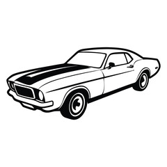 Car Drawing Silhouette Outline Design Vector Illustration Clipart Eps 