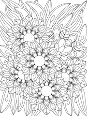 Flowers Coloring Book Pages Flowers Patterns