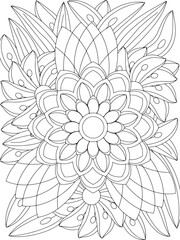 Flowers Coloring Book Pages Flowers Patterns