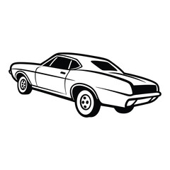 Car Drawing Silhouette Outline Design Vector Illustration Clipart Eps 