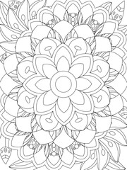 Flowers Coloring Book Pages Flowers Patterns