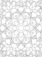 Flowers Coloring Book Pages Flowers Patterns