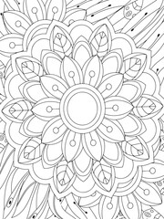 Flowers Coloring Book Pages Flowers Patterns