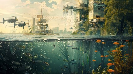 image that showcases the impact of artificial intelligence (AI) on industries