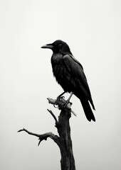 Fototapeta premium A crow animal black bird.