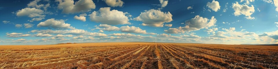 Fototapeta premium field and sky.