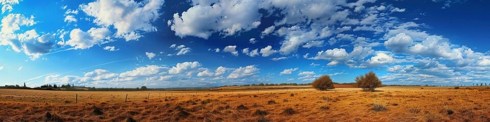 Fototapeta premium field and sky.