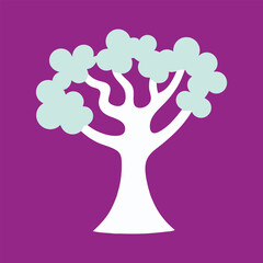 Oak Tree Drawing Design Vector Illustration Clipart Eps