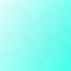 ABSTRACT BLUE GRADIENT COLOR WAVY LINES PATTERN BACKGROUND. COVER DESIGN 