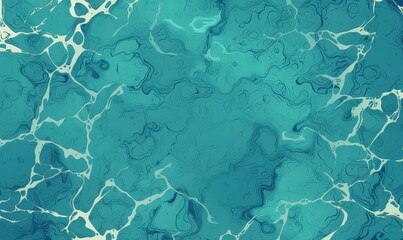 Obraz premium Abstract teal & white swirl