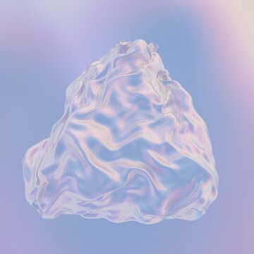 Abstract Silky Triangular Veil