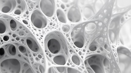 Abstract 3D White Network Structure