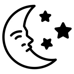 Moon sleep icon