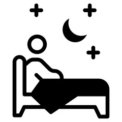 sleeping icon vector