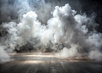 White smoke or fog flowing across the floor creates an ethereal and mysterious atmosphere. This effect is perfect for enhancing the ambiance