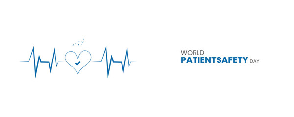 World Patient Safety Day, patient safety creative design, vector illustration. 3d design. 