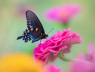 butterfly on flowers