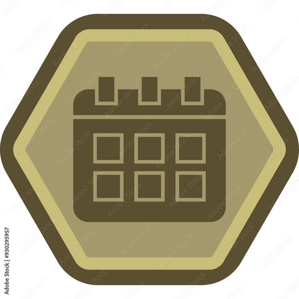 Sticker Calendar Icon Design