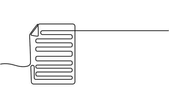 recommend clip art: One continuous line vector drawing of a folder. Outline documents background icon. Saving securities vector icon. Vector illustration, continuous line drawing document paper, File Verification
