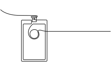 Continuous one line drawing employee identification card illustration. Vector ID one line card, Identity Card Line Icon, ID Card Icon Editable Stroke, Business ID Card Continuous Line Icon.