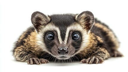 Close-up Portrait of a Curious Civet