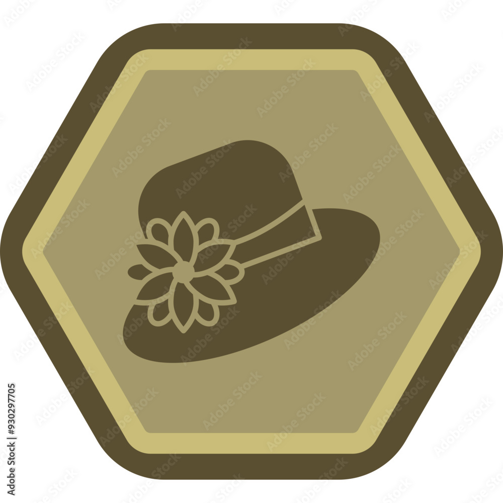 Wall mural hat icon design